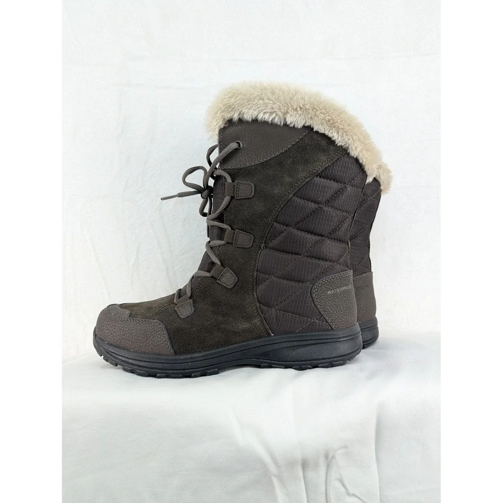 Columbia Minx Mid II Omni-Heat Waterproof Winter Boots Brown Womens 10